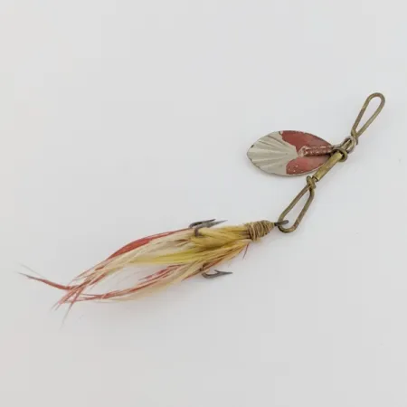 G.M. Skinner 1 Spinner, nikkel/rood, 3,5 g, geribbeld, #24500