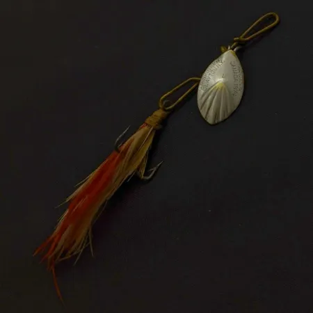 G.M. Skinner 1 Spinner, nikkel/rood, 3,5 g, geribbeld, #24500