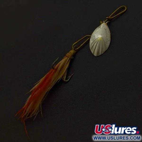 G.M. Skinner 1 Spinner, nikkel/rood, 3,5 g, geribbeld, #24500