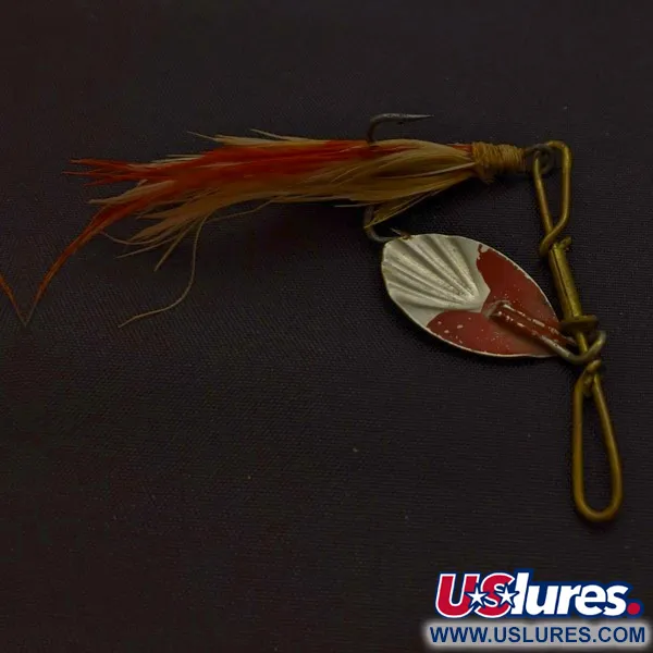 G.M. Skinner 1 Spinner, nikkel/rood, 3,5 g, geribbeld, #24500