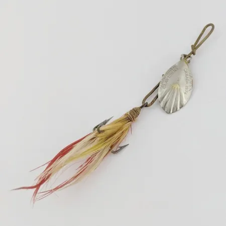 G.M. Skinner 1 Spinner, nikkel/rood, 3,5 g, geribbeld, #24500