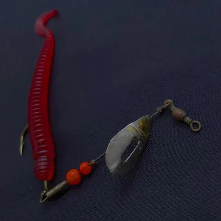 Pflueger June Bug №4 Spinner, Rood/Nikkel, 6 g, Offset Arm, #24501