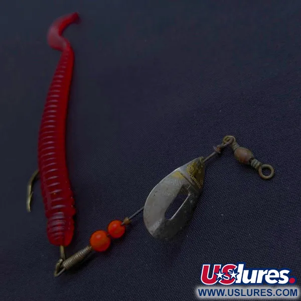 Pflueger June Bug №4 Spinner, Rood/Nikkel, 6 g, Offset Arm, #24501