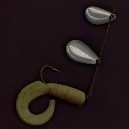 Worth Double Blade Spinner, Nikkel, 5 g, Twisterstaart, #24502