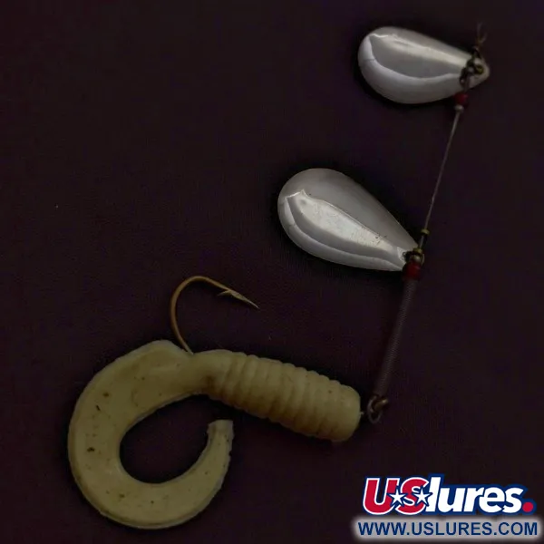 Worth Double Blade Spinner, Nikkel, 5 g, Twisterstaart, #24502