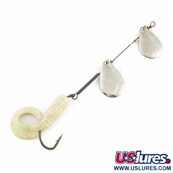 Worth Double Blade Spinner, Nikkel, 5 g, Twisterstaart, #24502