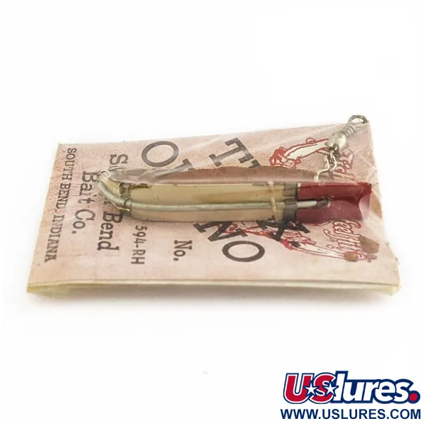 South Bend Trix-Oreno 594 Vliegvis-aas, Zilver/Rood, 2 g, #24506