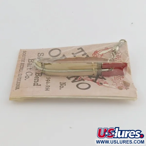 South Bend Trix-Oreno 594 Vliegvis-aas, Zilver/Rood, 2 g, #24506