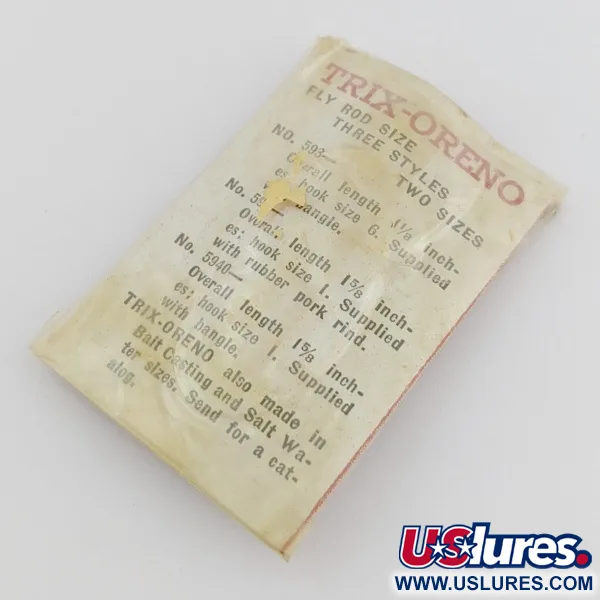 South Bend Trix-Oreno 594 Vliegvis-aas, Zilver/Rood, 2 g, #24506