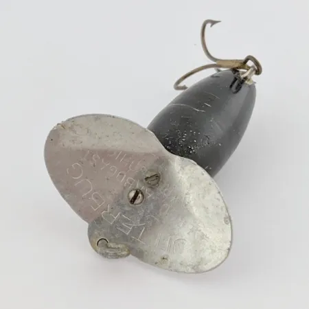 Arbogast Jitterbug Oppervlakteplug, Zwart, 4 g, Metalen lip, #24507