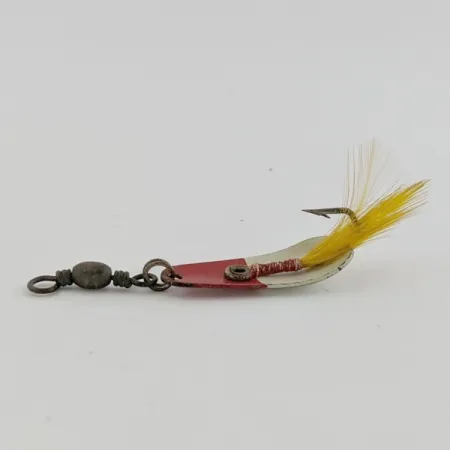 Rex Spoon Weezel lepel, rood/wit, 1,7 g, veren, #24517