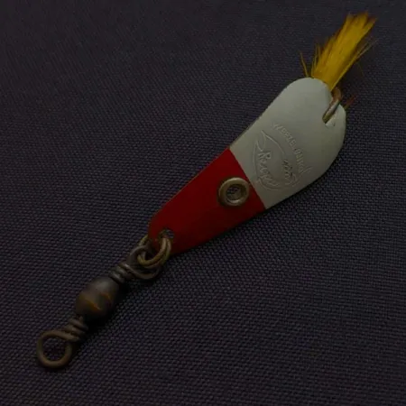 Rex Spoon Weezel lepel, rood/wit, 1,7 g, veren, #24517