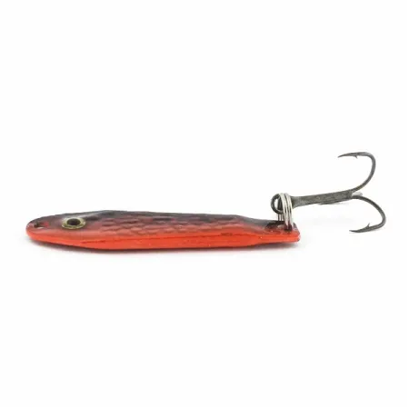 Renosky Bloody Jig Spoon, rood/zwart, 12 g, schubben, #24581