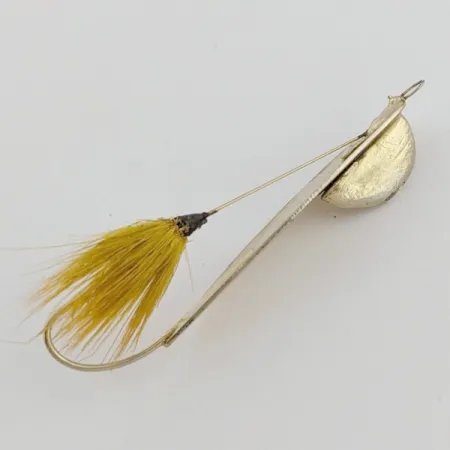 Marathon Weedless Spoon, Goud, 6 g, Bucktail, #24597