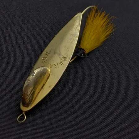 Marathon Weedless Spoon, Goud, 6 g, Bucktail, #24597