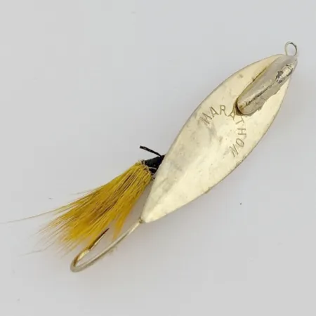 Marathon Weedless Spoon, Goud, 6 g, Bucktail, #24597