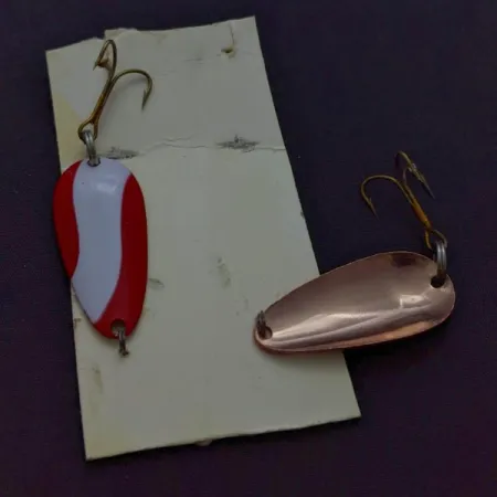 Glen Evans Spoon Lepel, rood/wit/koper, 6g, set van 2, #24601