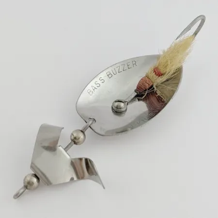 Inline Spinner Brown's Bass Buzzer, Nikkel, 17g, Bucktail, #24682