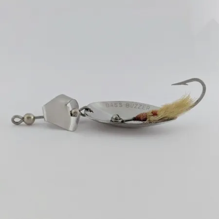 Inline Spinner Brown's Bass Buzzer, Nikkel, 17g, Bucktail, #24682
