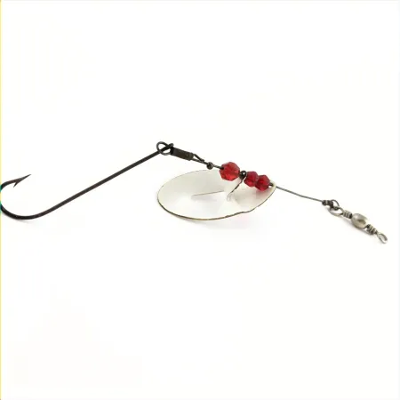 Spinner Weller June-Bug, rood/wit, 6 g, asymmetrisch, #24704
