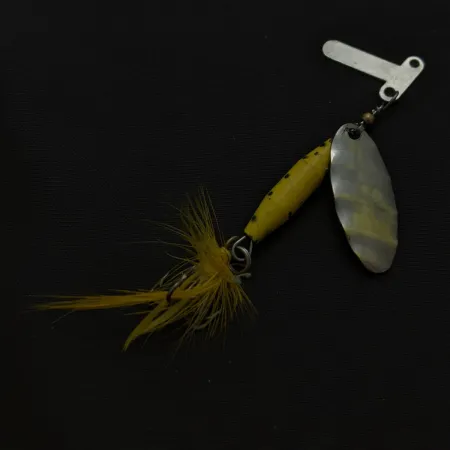 Mar-Lynn Tri-D Spinner, Nikkel/Geel, 1/4 oz (7 g), Tri-D blades, #24786