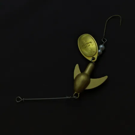 Vintage Reef Runner Blade Spinner, goud, 21g, gevleugelde kop, #24792