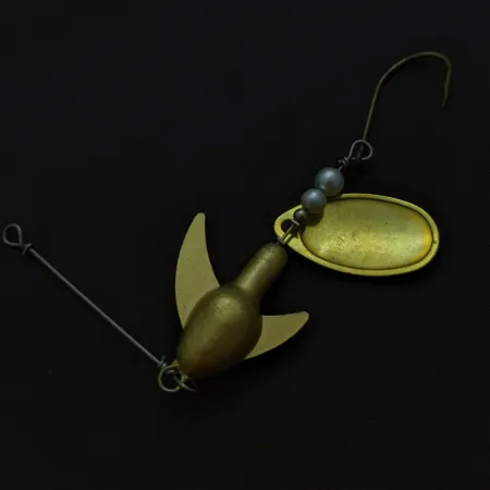 Vintage Reef Runner Blade Spinner, goud, 21g, gevleugelde kop, #24792