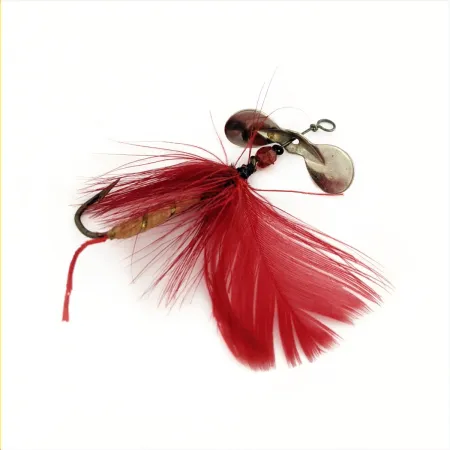 Pflueger Pilot Fly Spinner, Nikkel/Rood, 1.2 g, Vintage, #24804