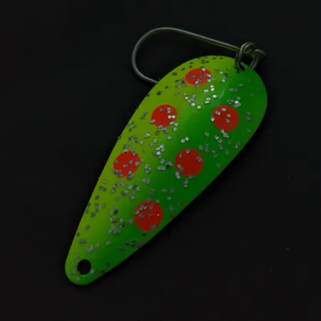 Moonshine Lures Flutter Lepel, Geel Groen, 7 g, Enkele Haak, #24818