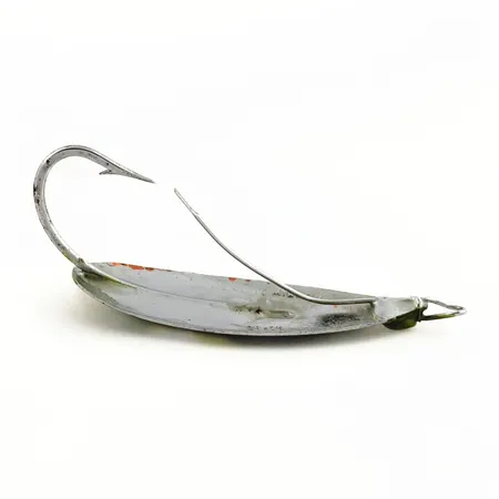 Vintage Johnson Silver Minnow Weedless, Groen/Oranje, 9 g, #25191