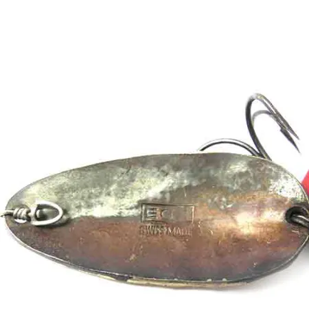 EGB Swiss made lepel, Messing / Bruin, 9,5g, handgehamerd, #0003