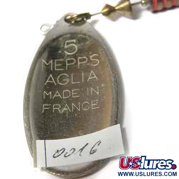 Mepps Aglia 5 Musky Killer Steel Spinner, Staal/Messing, 16g, #0016