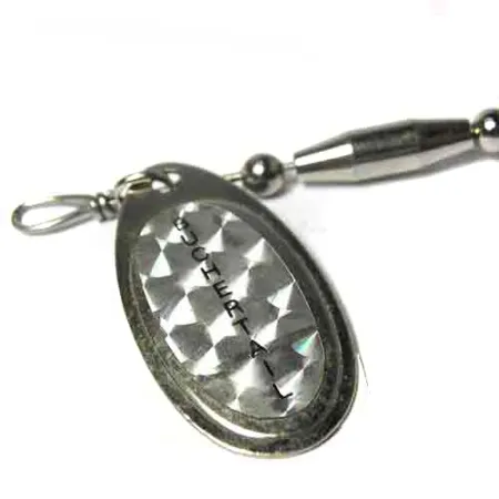 Buchertail 500 Spinner, Nikkel/Zwart/Hologram, 17g, Bucktail, #0017