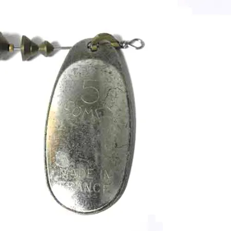 Mepps 5 Comet Mino Spinner, Grijs / Staal, 23g, Softbait minnow, #0018