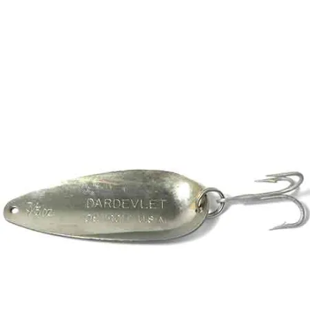 Eppinger Dardevlet Lepel, Wit / Zwart, 22g, Duivelskop-logo, #0026