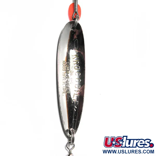 Luhr Jensen Krocodile Die #4 Lepel, Nikkel/Goud/Groen, 19g, #0067