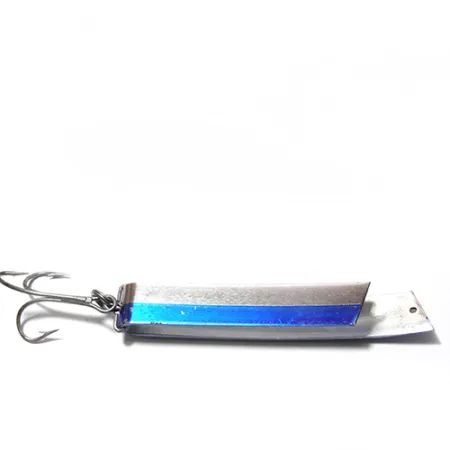 South Bend Super Duper Lepel, Nikkel/Blauw, 18g, U-vorm, #0068