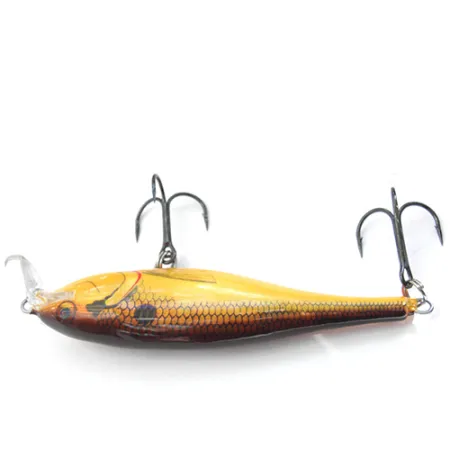 Rapala Shallow Shad Rap Plug, Bruin / Geel JP, 11g, Balsahout, #0082