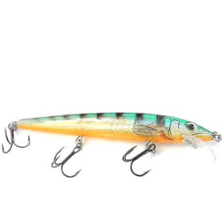 Rapala Husky Jerk Suspender, Transparant/Oranje/Groen, 12g, #0088