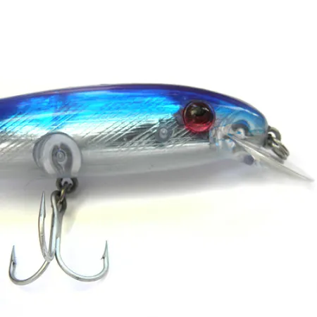 Rebel Windcheater Minnow Plug, Blauw/Rood/Zilver, 21g, Tegenwind, #0094