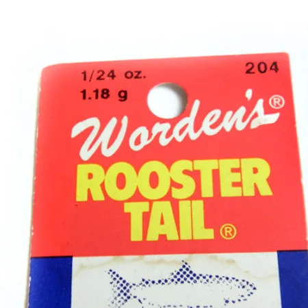 Worden’s Original Rooster Tail Spinner, Geel, 1.18g, Hackle, #0182