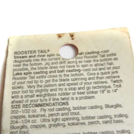 Yakima Bait Worden’s Original Rooster Tail Spinner, Geel/Zwart, #0183