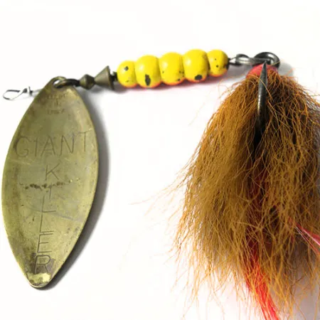 Mepps Giant Killer Spinner, Messing, 30g, Bucktail, #0211