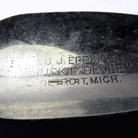 Eppinger Dardevle Huskie Devle Lepel, Rood / Wit, 91g, Flutter Blade, #0245