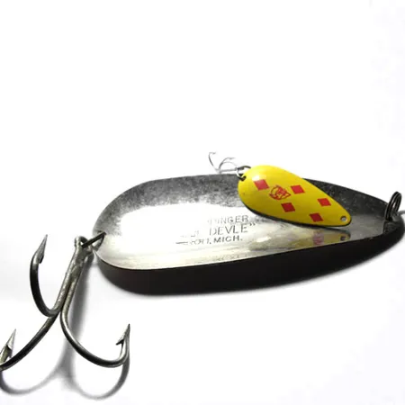 Eppinger Dardevle Huskie Devle Lepel, Rood / Wit, 91g, Flutter Blade, #0245