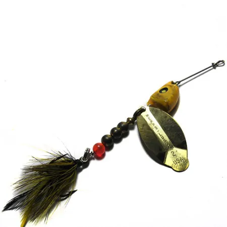 Mepps Lusox 2 Spinner, Geel, 17g, Loodkop, #0249