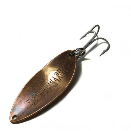 Dardevle Devle Dog Lepel, Geel/Groen/Oranje, 14g, Honingraat, #0260