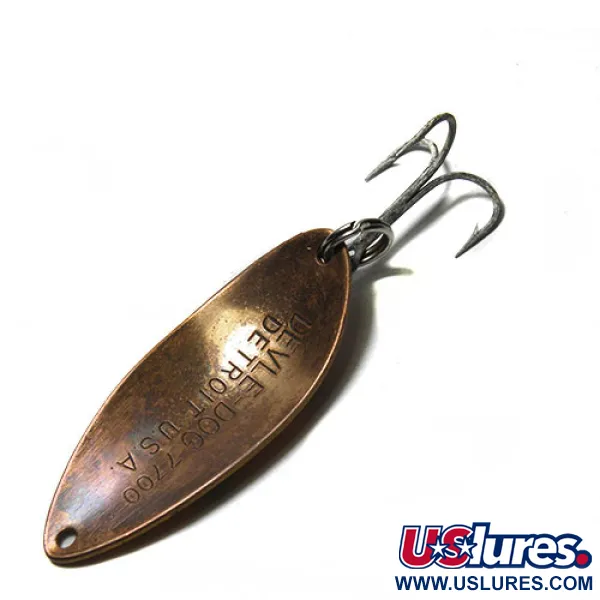 Dardevle Devle Dog Lepel, Geel/Groen/Oranje, 14g, Honingraat, #0260