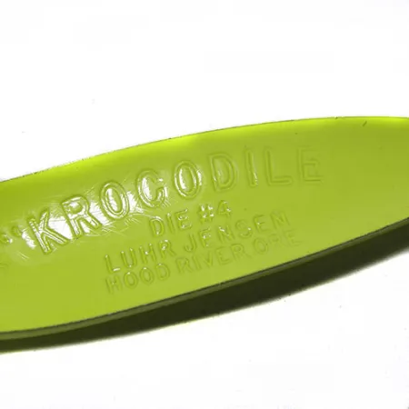 Luhr Jensen Krocodile Die #4 Lepel, Geel/Groen, 14g, Verre Worp, #0263