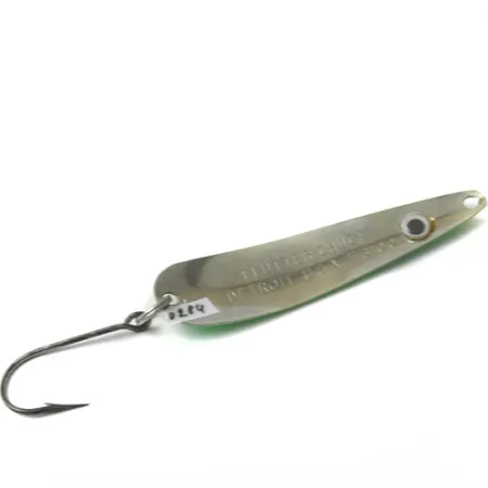 Dardevle Flutter-Chuck Lepel, Wit/Fluo-Groen, 8g, Neonrand, #0284